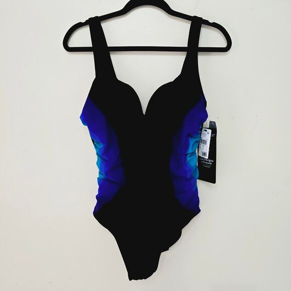 New Miraclesuit Temptress Gulf Stream Ombre Tummy Control One-Piece Swimsuit 16 - Picture 3 of 9